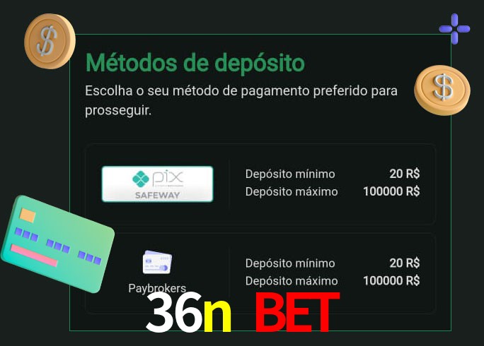 O cassino 36n bet oferece uma grande variedade de métodos de pagamento